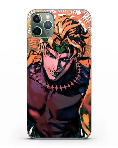 Чехол аниме Невероятные приключения Джо-Джо - Дио силиконовый для iPhone 11 Pro Max