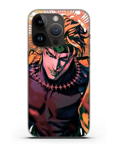 Чехол аниме Невероятные приключения Джо-Джо - Дио силиконовый для iPhone 14 Pro