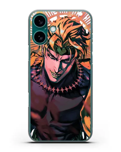 Чехол аниме Невероятные приключения Джо-Джо - Дио силиконовый для iPhone 16 Plus