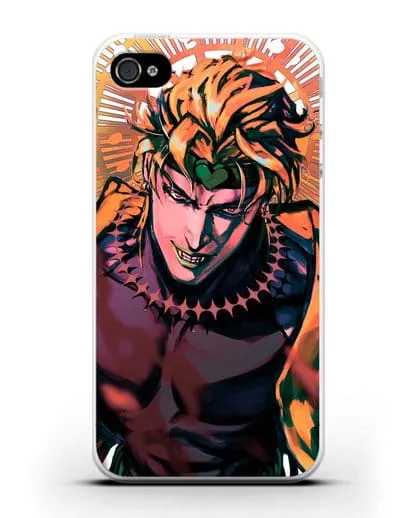 Чехол аниме Невероятные приключения Джо-Джо - Дио силиконовый для iPhone 4/4s