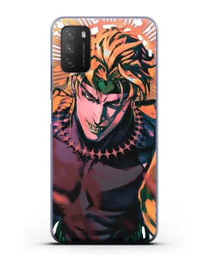 Чехол аниме Невероятные приключения Джо-Джо - Дио силиконовый для Xiaomi Poco M3