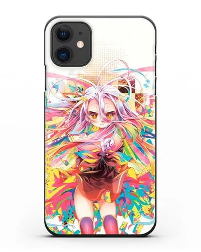 Чехол аниме Нет игры - нет жизни - Широ силиконовый для iPhone 11