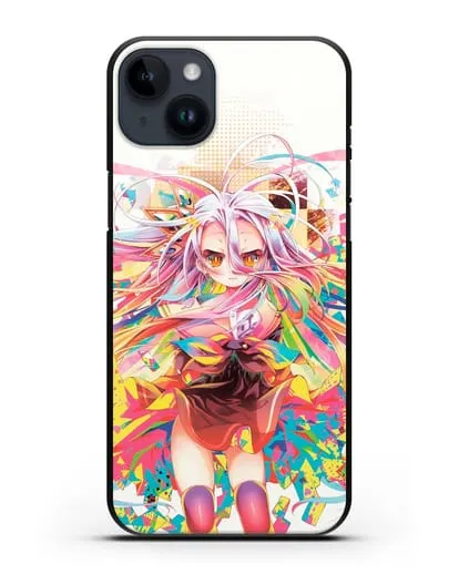 Чехол аниме Нет игры - нет жизни - Широ силиконовый для iPhone 14 Plus