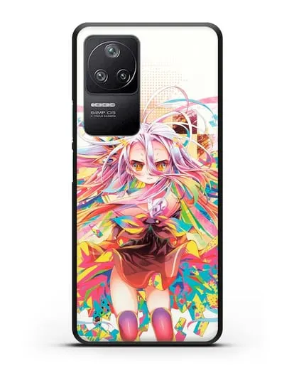 Чехол аниме Нет игры - нет жизни - Широ силиконовый для Xiaomi Poco F4