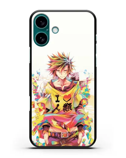 Чехол аниме Нет игры - нет жизни - Сора силиконовый для iPhone 16 Plus