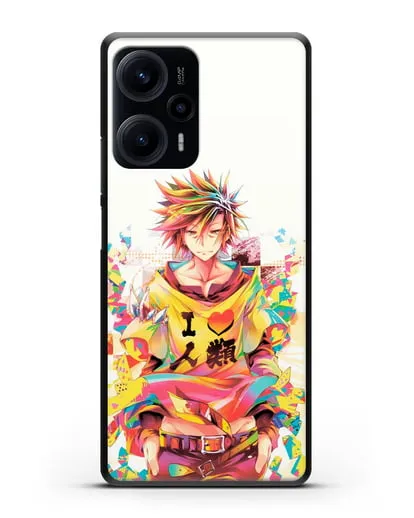 Чехол аниме Нет игры - нет жизни - Сора силиконовый для Xiaomi Poco F5