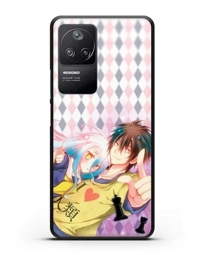 Чехол аниме Нет игры - нет жизни - Сора и Широ игроки силиконовый для Xiaomi Poco F4