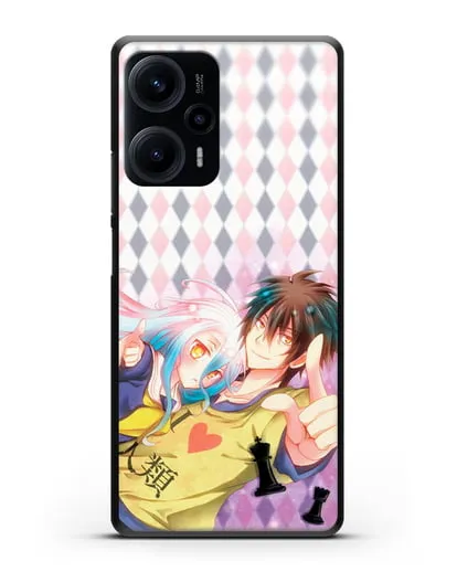 Чехол аниме Нет игры - нет жизни - Сора и Широ игроки силиконовый для Xiaomi Poco F5