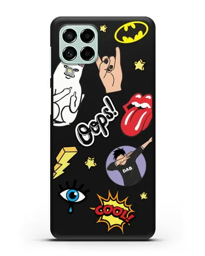 Чехол со стикерами Интернет-мемы силиконовый для Samsung Galaxy M33 [SM-M336]