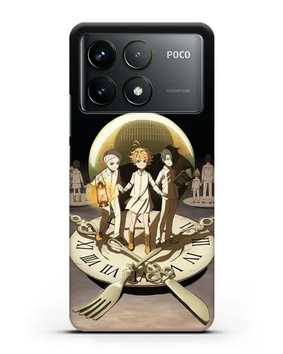 Чехол аниме Обещанный Неверленд - Игра на выживание силиконовый для Xiaomi Poco F6 Pro