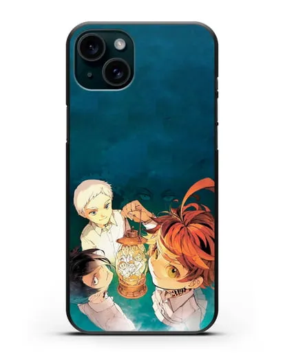 Чехол аниме Обещанный Неверленд - В свете фонаря силиконовый для iPhone 15 Plus