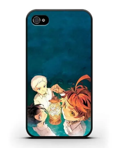 Чехол аниме Обещанный Неверленд - В свете фонаря силиконовый для iPhone 4/4s