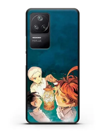 Чехол аниме Обещанный Неверленд - В свете фонаря силиконовый для Xiaomi Poco F4