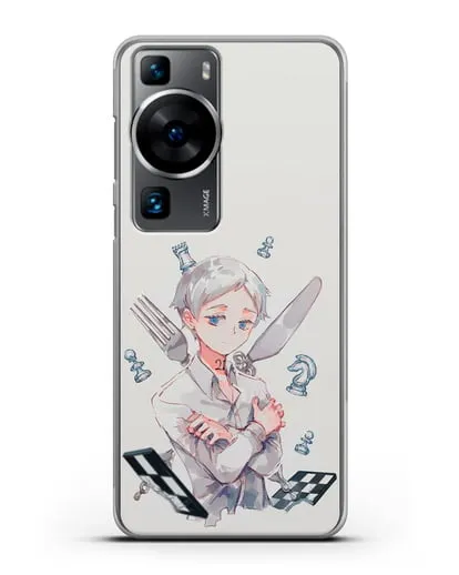 Чехол аниме Обещанный Неверленд - Норман силиконовый для Huawei P60
