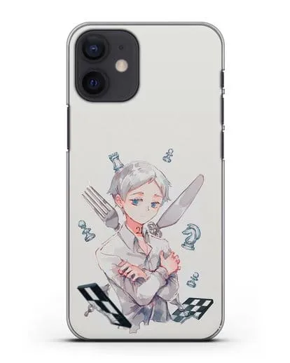 Чехол аниме Обещанный Неверленд - Норман силиконовый для iPhone 12 mini