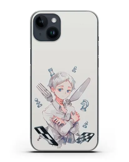 Чехол аниме Обещанный Неверленд - Норман силиконовый для iPhone 14 Plus