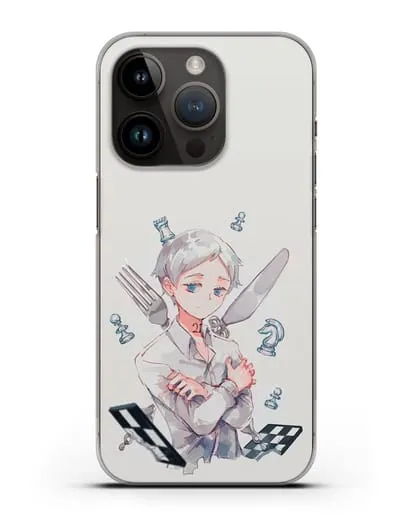 Чехол аниме Обещанный Неверленд - Норман силиконовый для iPhone 14 Pro