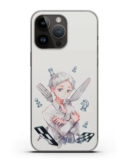 Чехол аниме Обещанный Неверленд - Норман силиконовый для iPhone 14 Pro Max