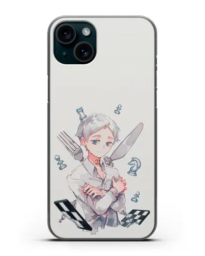 Чехол аниме Обещанный Неверленд - Норман силиконовый для iPhone 15 Plus