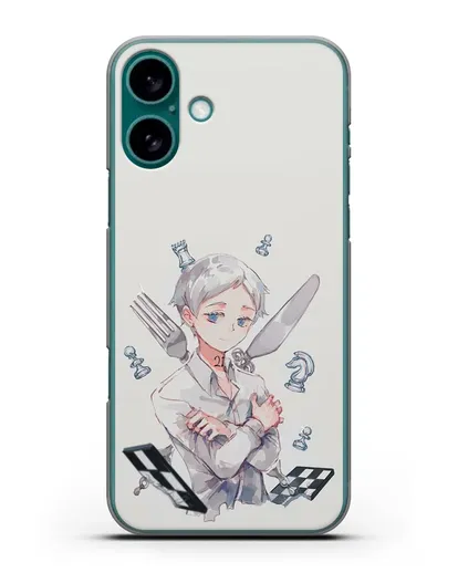 Чехол аниме Обещанный Неверленд - Норман силиконовый для iPhone 16 Plus