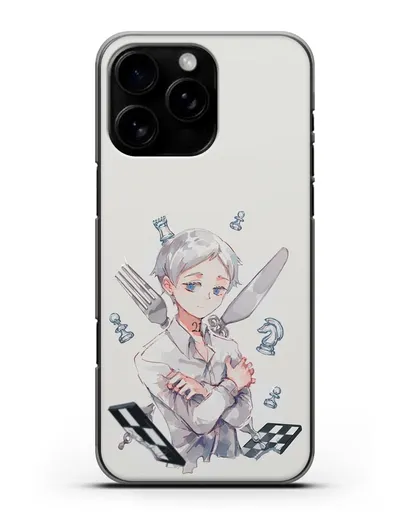 Чехол аниме Обещанный Неверленд - Норман силиконовый для iPhone 16 Pro Max