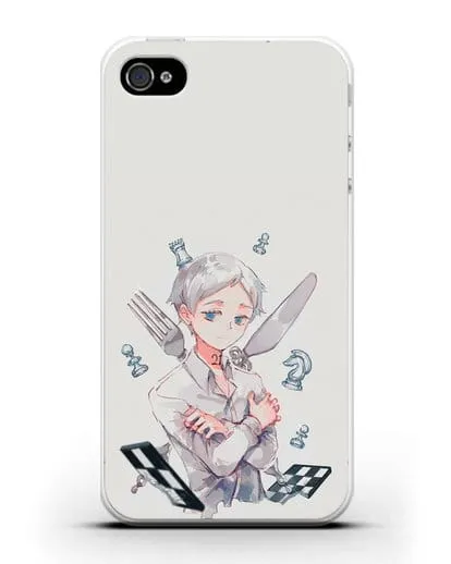 Чехол аниме Обещанный Неверленд - Норман силиконовый для iPhone 4/4s