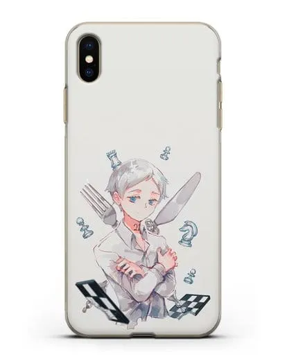 Чехол аниме Обещанный Неверленд - Норман силиконовый для iPhone XS Max