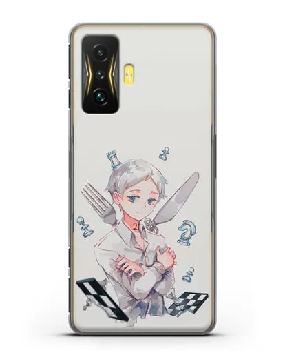 Чехол аниме Обещанный Неверленд - Норман силиконовый для Xiaomi Poco F4 GT