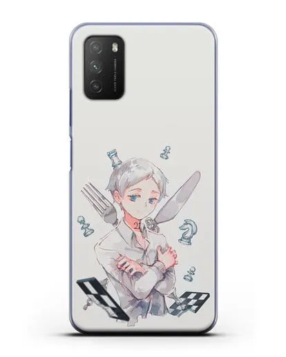 Чехол аниме Обещанный Неверленд - Норман силиконовый для Xiaomi Poco M3