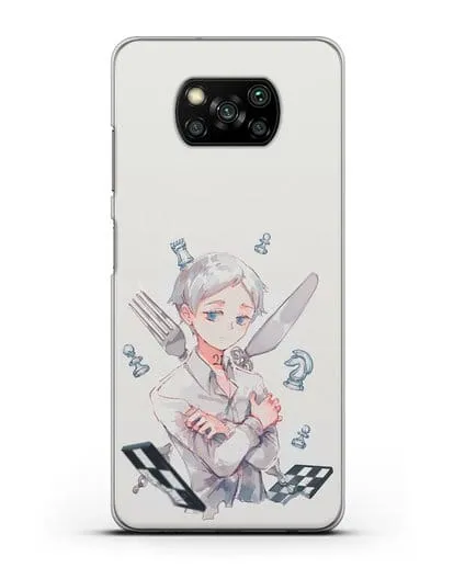 Чехол аниме Обещанный Неверленд - Норман силиконовый для Xiaomi Poco X3 Pro