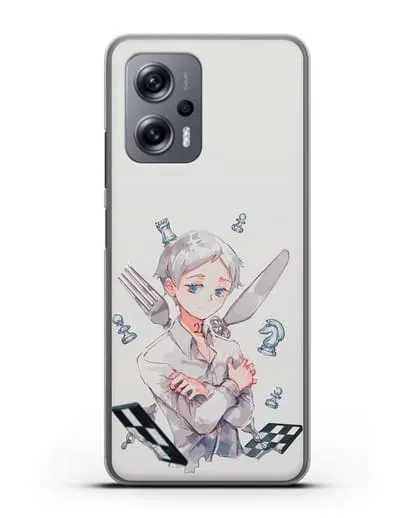 Чехол аниме Обещанный Неверленд - Норман силиконовый для Xiaomi Poco X4 GT