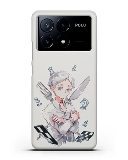 Чехол аниме Обещанный Неверленд - Норман силиконовый для Xiaomi Poco X6 Pro