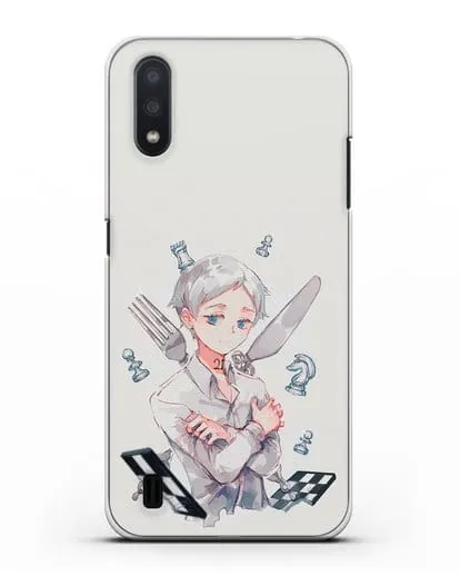 Чехол аниме Обещанный Неверленд - Норман силиконовый для Samsung Galaxy A01 [SM-A015F]