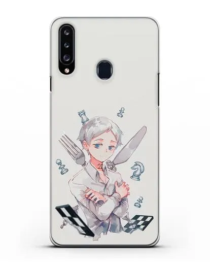 Чехол аниме Обещанный Неверленд - Норман силиконовый для Samsung Galaxy A20s [SM-A207FN]