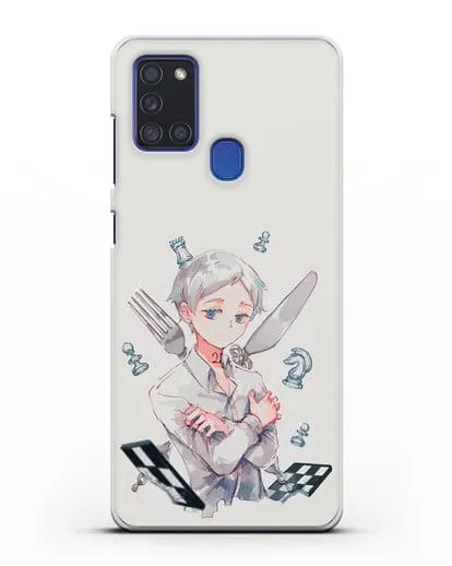 Чехол аниме Обещанный Неверленд - Норман силиконовый для Samsung Galaxy A21s [SM-A217F]