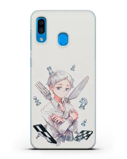 Чехол аниме Обещанный Неверленд - Норман силиконовый для Samsung Galaxy A30 [SM-A305FN]