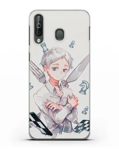 Чехол аниме Обещанный Неверленд - Норман силиконовый для Samsung Galaxy A40s [SM-A507FN]