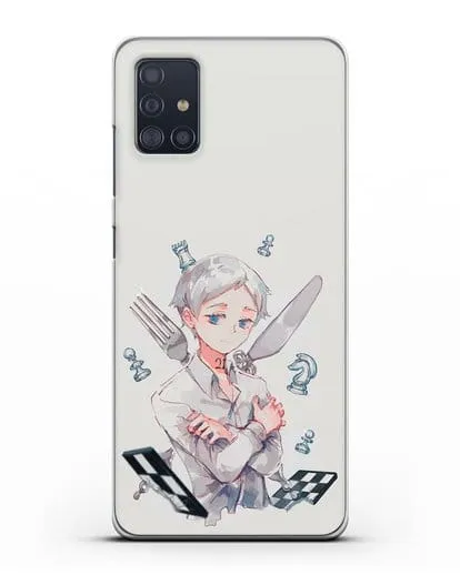Чехол аниме Обещанный Неверленд - Норман силиконовый для Samsung Galaxy A51 [SM-A515F]