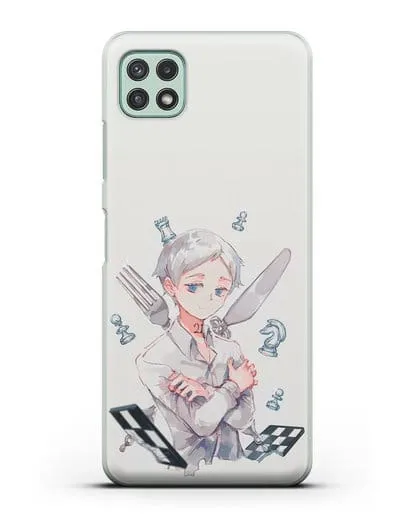 Чехол аниме Обещанный Неверленд - Норман силиконовый для Samsung Galaxy A22 [SM-A225F]