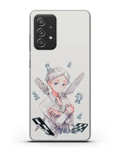 Чехол аниме Обещанный Неверленд - Норман силиконовый для Samsung Galaxy A53