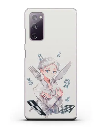 Чехол аниме Обещанный Неверленд - Норман силиконовый для Samsung Galaxy S20 FE [SM-G780F]
