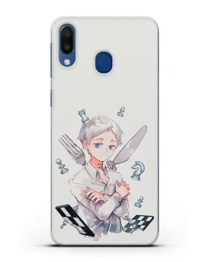 Чехол аниме Обещанный Неверленд - Норман силиконовый для Samsung Galaxy M20 [SM-M205F]