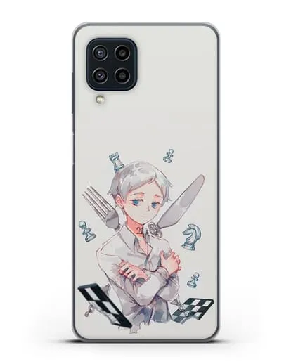 Чехол аниме Обещанный Неверленд - Норман силиконовый для Samsung Galaxy M22 [M225F]