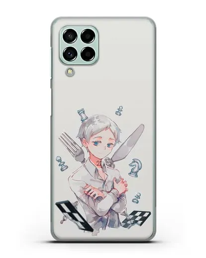 Чехол аниме Обещанный Неверленд - Норман силиконовый для Samsung Galaxy M33 [SM-M336]