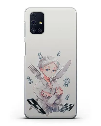 Чехол аниме Обещанный Неверленд - Норман силиконовый для Samsung Galaxy M51 [SM-M515F]