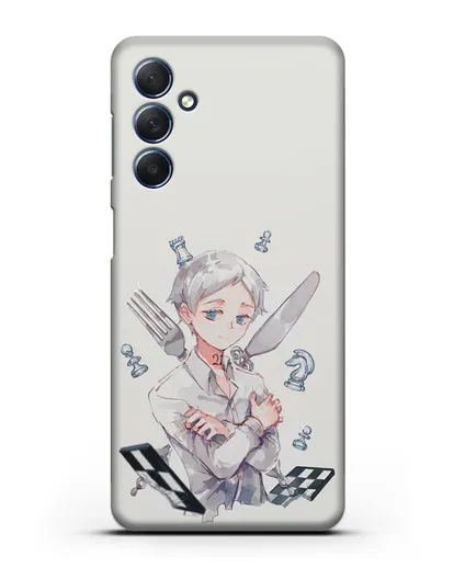 Чехол аниме Обещанный Неверленд - Норман силиконовый для Samsung Galaxy M54 [SM-M546]