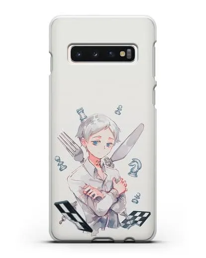 Чехол аниме Обещанный Неверленд - Норман силиконовый для Samsung Galaxy S10 Plus [SM-G975F]