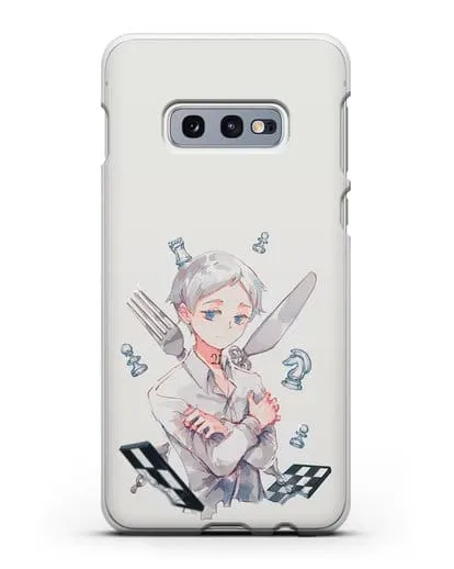 Чехол аниме Обещанный Неверленд - Норман силиконовый для Samsung Galaxy S10e [SM-G970F]