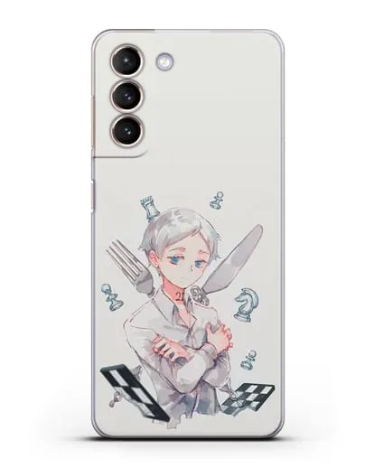 Чехол аниме Обещанный Неверленд - Норман силиконовый для Samsung Galaxy S21 FE [G990B]