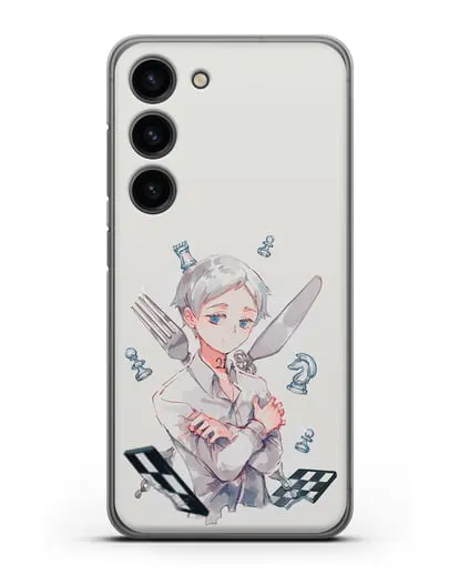 Чехол аниме Обещанный Неверленд - Норман силиконовый для Samsung Galaxy S23 [SM-S911]